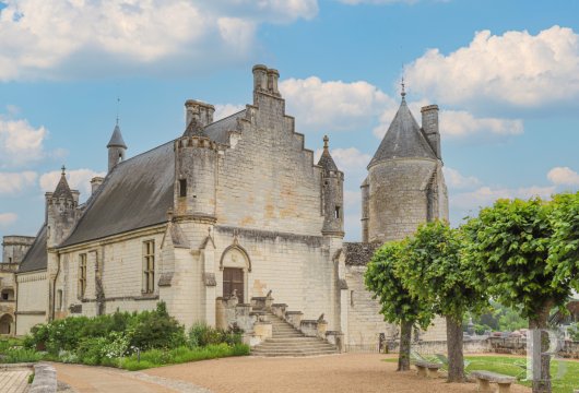 À Loches, au sud-est de Tours, une maison patricienne du 19e siècle posée sur les remparts de la ville - photo  n°45